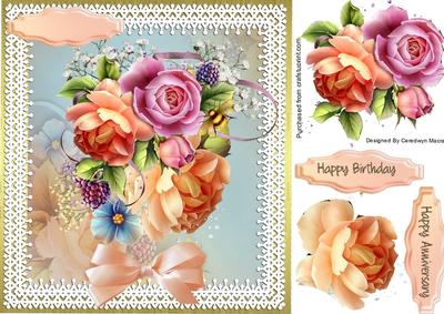 Lovely English Roses and Fruit.