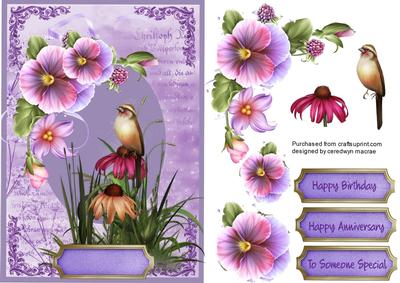 Lovely Cone Flowers and Pansys 