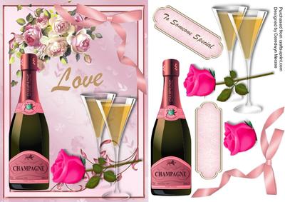 Lovely Pink Champagne and Rose 