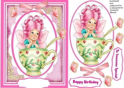 Lovely Fairy in a Cup