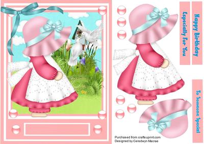 Lovely Little Bonnet Girl