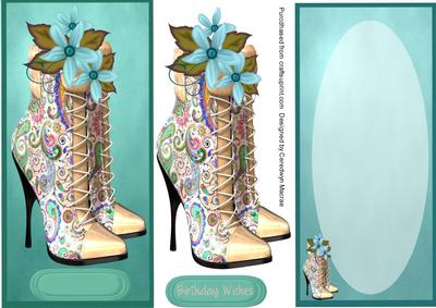 Lovely Paisly Boot and Incert