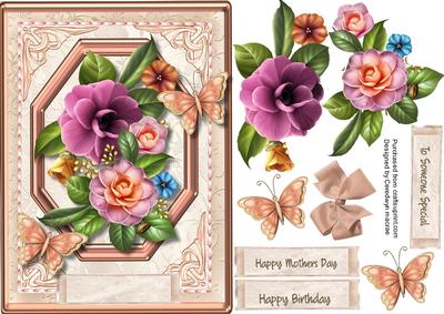 Lovely Camellias and Butterflys