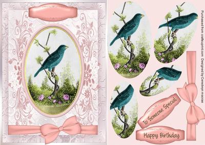 Lovely Vintage Singing Bird ( Pyramid )