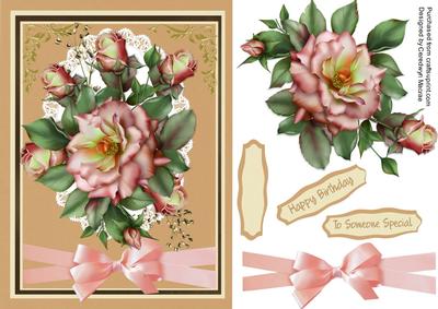 Beautiful Roses on Taurpe and Cream