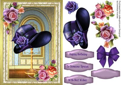 Beautiful Hat and English Roses 