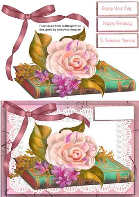 Lovely Vintage Book and Flowers