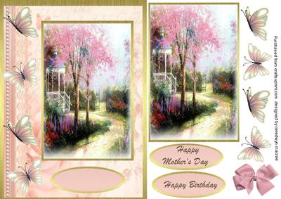 Lovely Garden and Butterflys