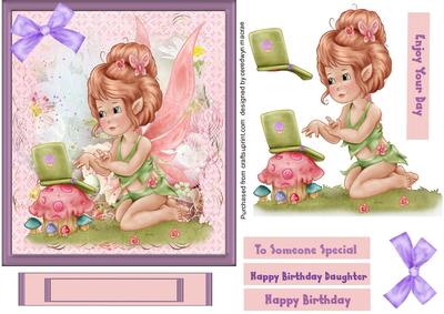 Lovely Easel or Topper 5 Let's Have a Twitter