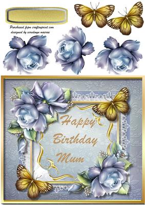 Beautiful Blue Roses for Mum's Birthday