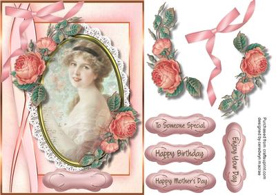 Lovely Roses and Vintage Lady