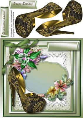 Beautiful Fleudelaforet Flowers and Gold Shoe 