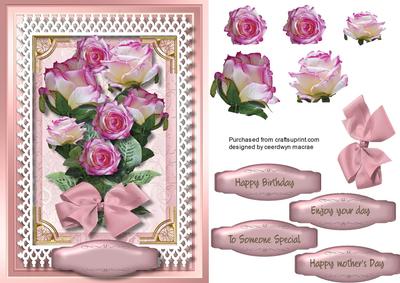 Lovely Pink and White Roses 