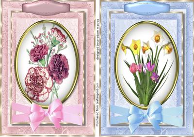Two Lovely Spring Flower Toppers 