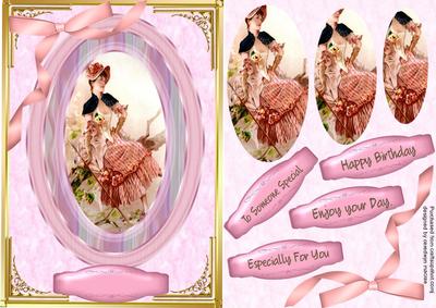 Lovely Pyramid Vintage Lady in the Tree Top