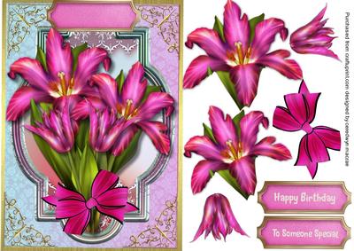 Beautiful Deep Pink Tulips 