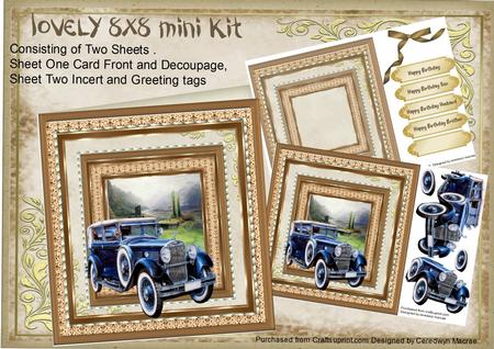 Lovely Classic Royals Royce Car 8x8 Mini Kit