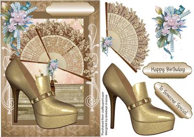Lovey Fans and Gold Shoes