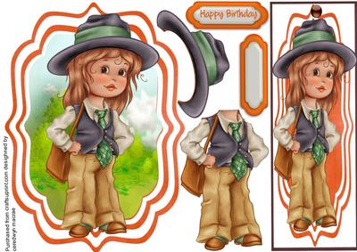 Little Miss Professor Card and Bookmarker