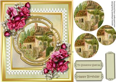 Beautifil Rose Cottage (pyramid )
