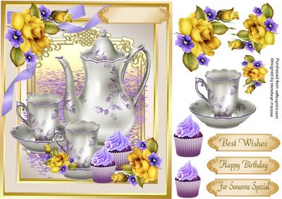 Beautiful Teatime Treats in Lilac 