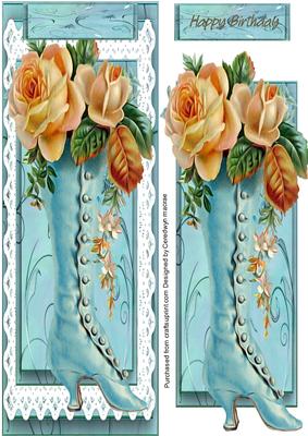 Large D.laqua Shoe and Roses 