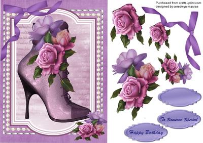 Lovely Boot with Belleepoquel Roses 