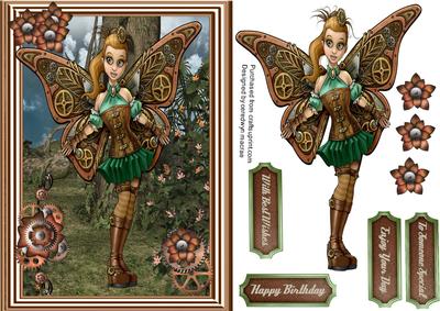 Lovely Steampunk Fly Fairy 