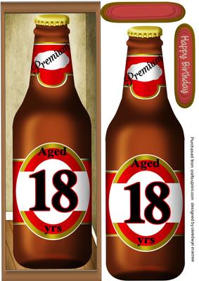 Bottle of Beer for a 18th Birthday
