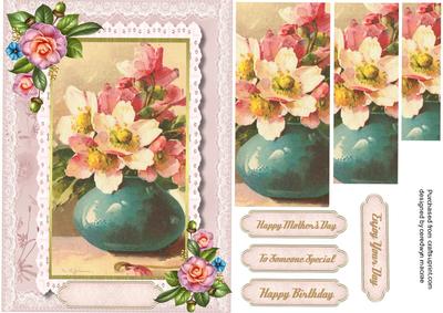 Lovely Vase of Flowers ( Pyramid )