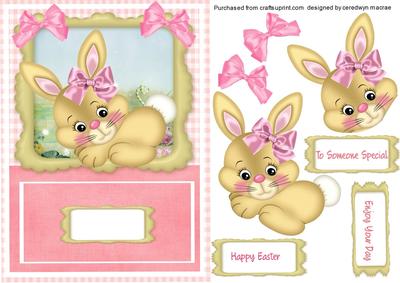 Lovely Cute Bunny in Pink