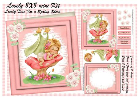 Lovely 8x8 Mini Kit Time for a Spring Sleep 