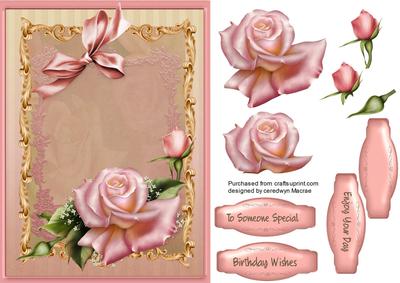 Beautiful Edwardian Pink Roses 