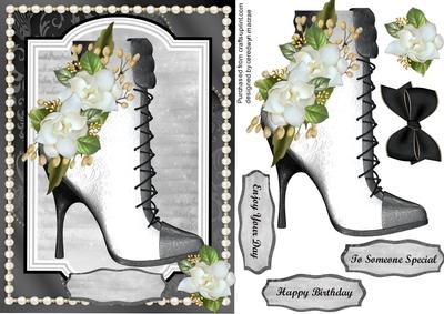 Lovely Boots, Pearls and Magnolias in Mono