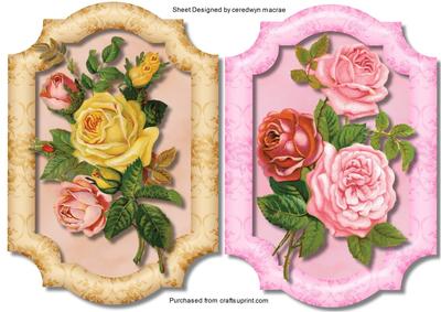 Two Beautiful Roses Toppers 