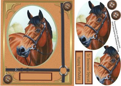 Lovely Throughbred Horses ( Pyramid )