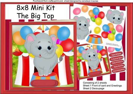 Lovely 8x8 Mini Kit the Big Top
