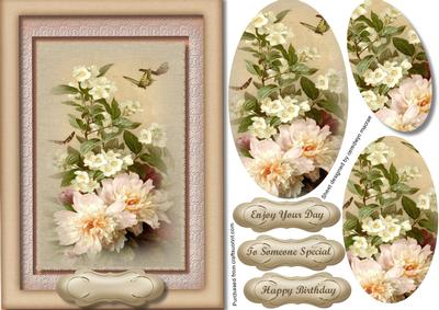 Beautiful Pyramid Flowers and Butterflys 