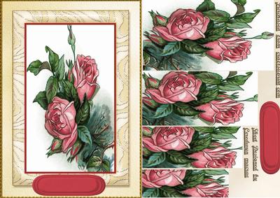 Lovely Red Rose Pyramid Topper 