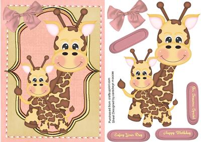 Lovely Little Girl Giraffes 