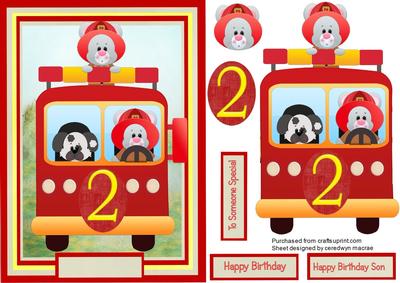Lovely Fireman Mouses 2nd Birthday 