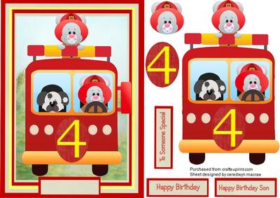 Lovely Fireman Mouses 4th Birthday