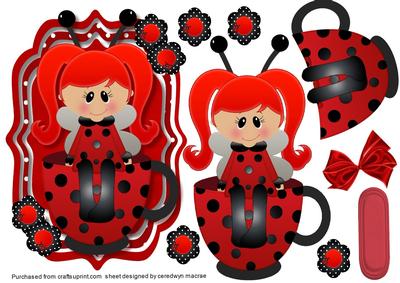 Lovely Bracket Ladybug in a Cup.