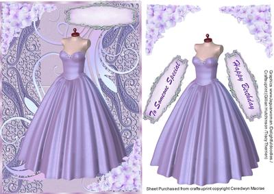 Beautiful Lilac Dress and Hydrangers 