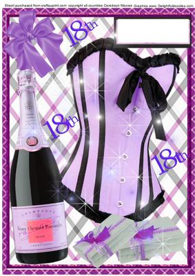 Lovely 18th Birtday Celebration Card 