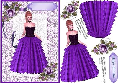 Lovely Lady in Lilac Dress 