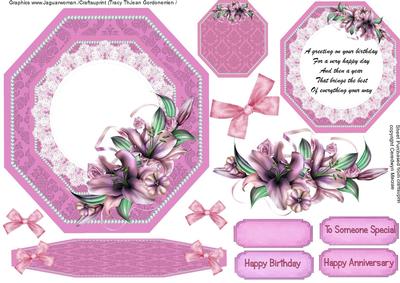 Lovely Easel or Topper Card with Verse 