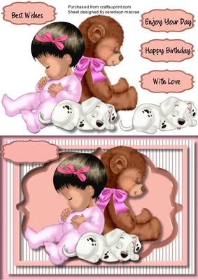 Lovely Ethnic Sleepy Time Girl 