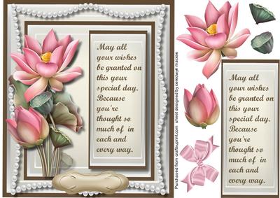 Beautiful Verses and Lotus Flowers 