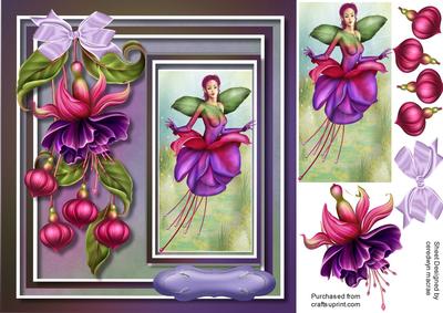 Lovely 8x8 Fushia Fairy